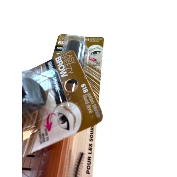 Covergirl Easy Breezy Brow 618 Golden Blonde .3oz Lot of 2 New - Picture 2 of 3